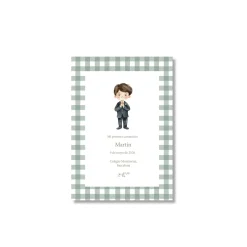 Recordatorio de comunión personalizado Vichy (Packs 12-60)