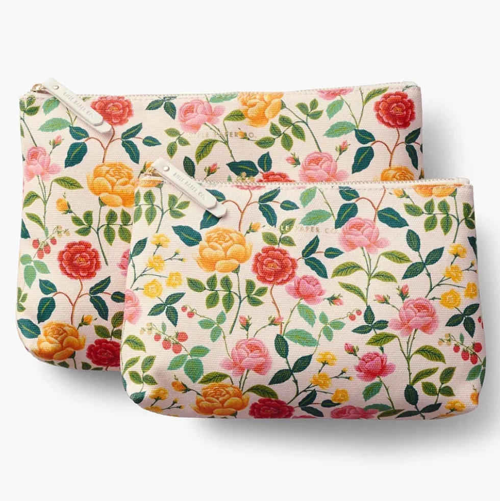 Set de 2 estuches Roses - Rifle Paper Co.