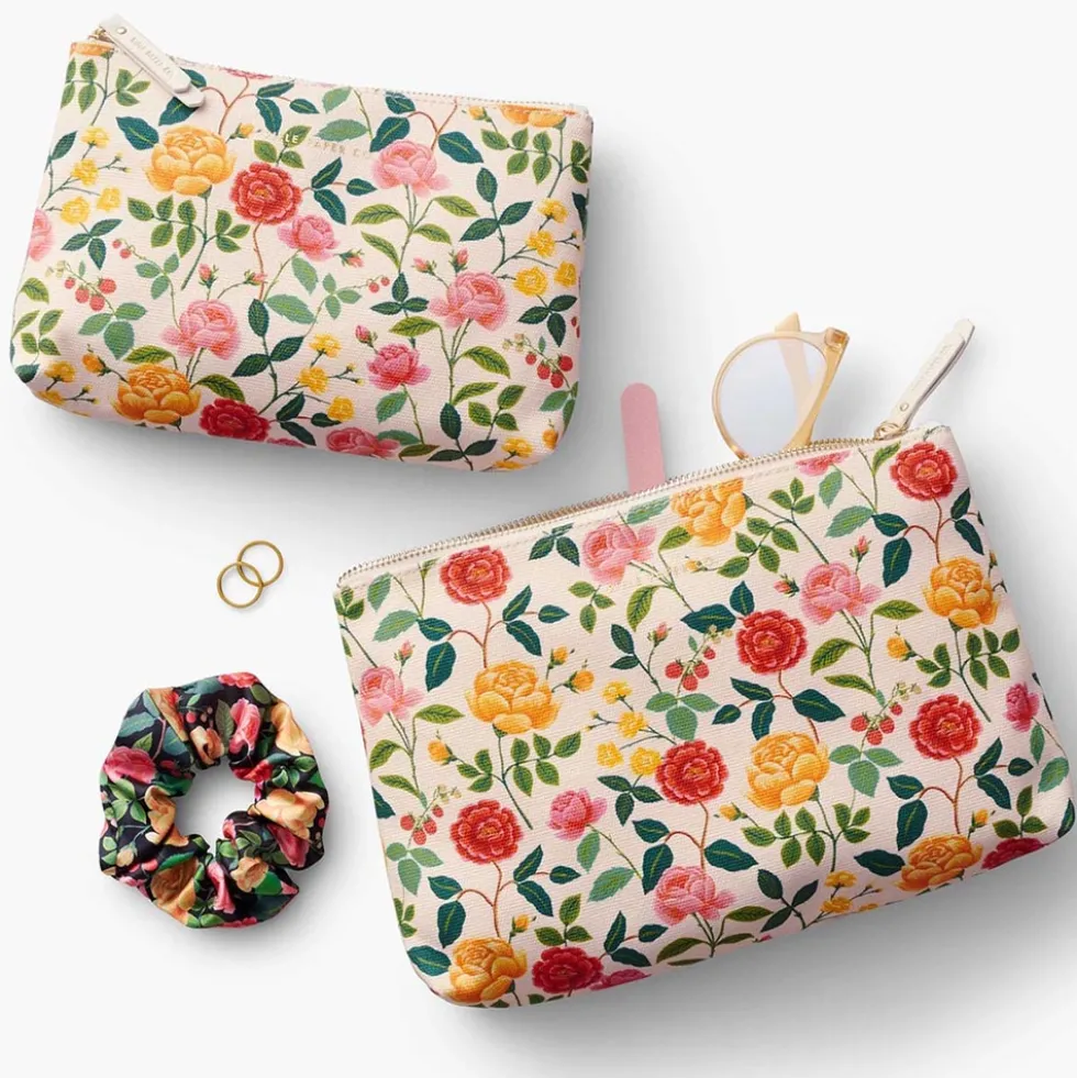 Set de 2 estuches Roses - Rifle Paper Co.