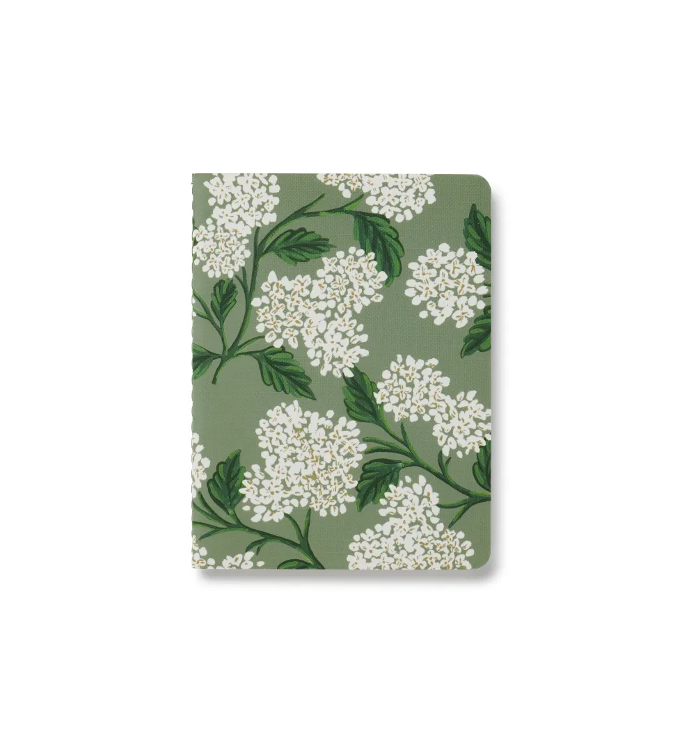 Set de 8 libretas de bolsillo Pink Hydrangea - Rifle Paper