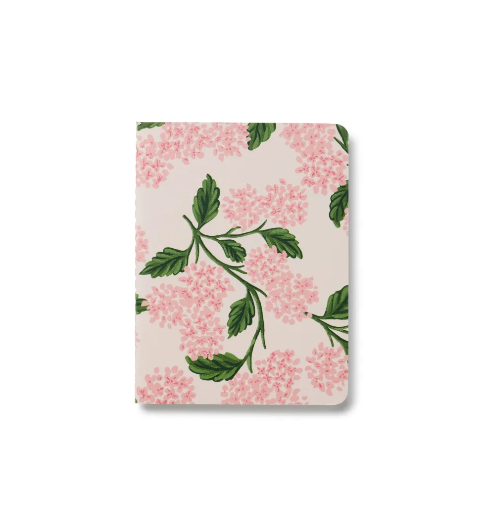 Set de 8 libretas de bolsillo Pink Hydrangea - Rifle Paper