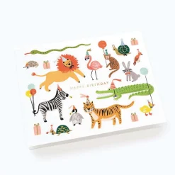 Tarjeta felicitación cumpleaños infantil Party Animals - Rifle Paper