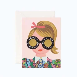 Tarjeta felicitación cumpleaños Meadow Birthday Girl - Rifle Paper