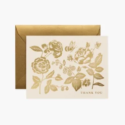 Tarjeta Postal Agradecimiento English Rose - Rifle Paper Co