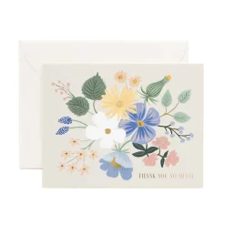 Tarjeta Postal Agradecimiento Garden Party Blue - Rifle Paper