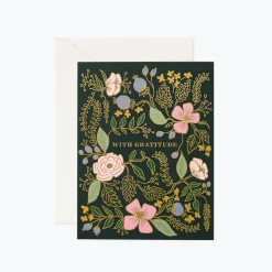 Tarjeta Postal Agradecimiento With Gratitude - Rifle Paper Co