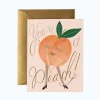 Tarjeta Postal Amor-Amistad - You're a Peach - Rifle Paper