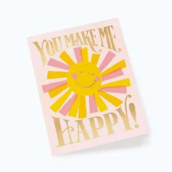 Tarjeta Postal amor You Make Me Happy - Rifle Paper