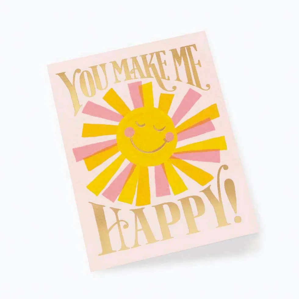 Tarjeta Postal amor You Make Me Happy - Rifle Paper