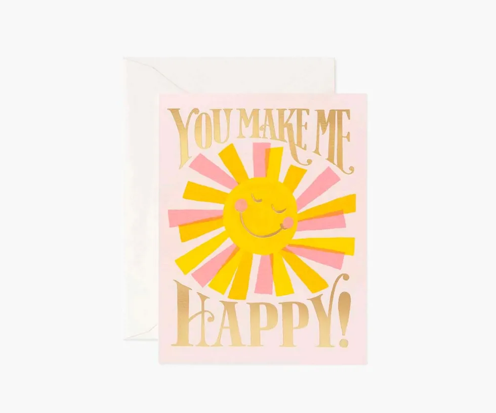 Tarjeta Postal amor You Make Me Happy - Rifle Paper