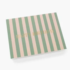 Tarjeta postal cumpleaños Cabana Stripe - Rifle Paper Co