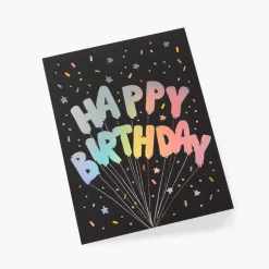 Tarjeta postal cumpleaños Mylar Balloons - Rifle Paper Co