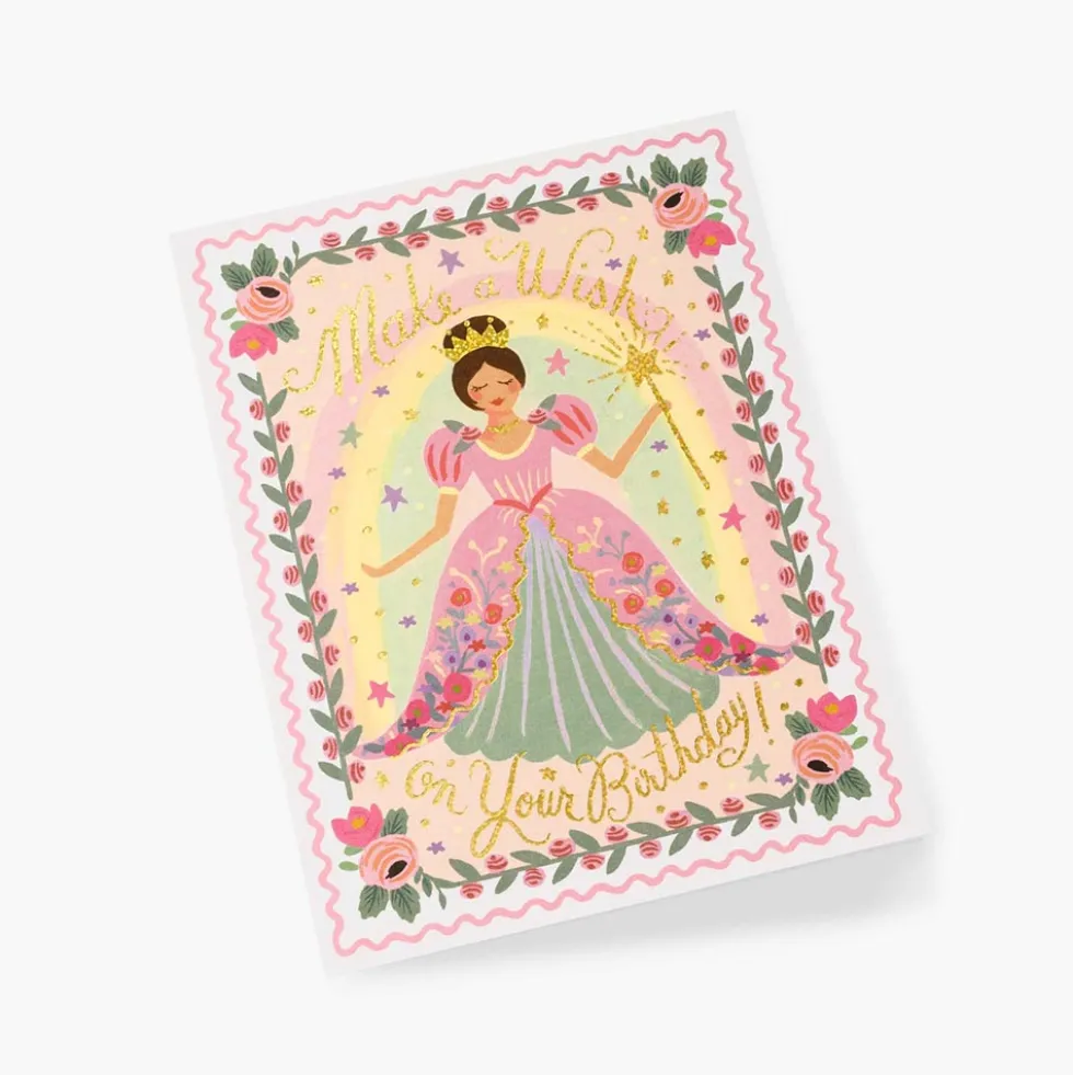 Tarjeta postal cumpleaños Princess - Rifle Paper Co