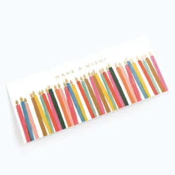 Tarjeta Postal Cumpleaños Velas Make a Wish Candles - Rifle Paper