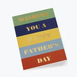 Tarjeta Postal Día del Padre - Color Block Fathers Day - Rifle Paper