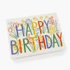 Tarjeta postal felicitación cumpleaños Brushstroke Happy Birthday - Rifle Paper