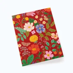 Tarjeta Postal Flores Strawberry Fields Red - Rifle Paper