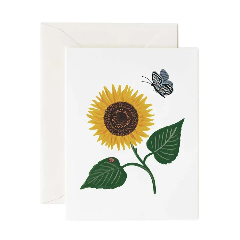 Tarjeta Postal Flor Girasol - Sunflower - Rifle Paper