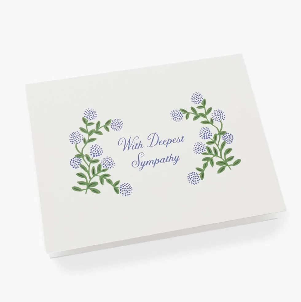 Tarjeta Postal Hydrangea Sympathy - Rifle Paper Co