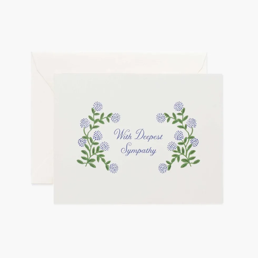 Tarjeta Postal Hydrangea Sympathy - Rifle Paper Co