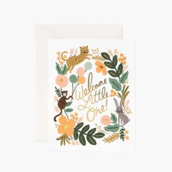 Tarjeta Postal Nacimiento Menagerie Baby - Rifle Paper