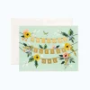 Tarjeta Postal nacimiento Welcome Garland - Rifle Paper