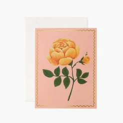 Tarjeta Postal Rosa Amarilla - Rifle Paper Co
