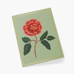 Tarjeta Postal Rosa Escarlata - Scarlet Rose - Rifle Paper Co