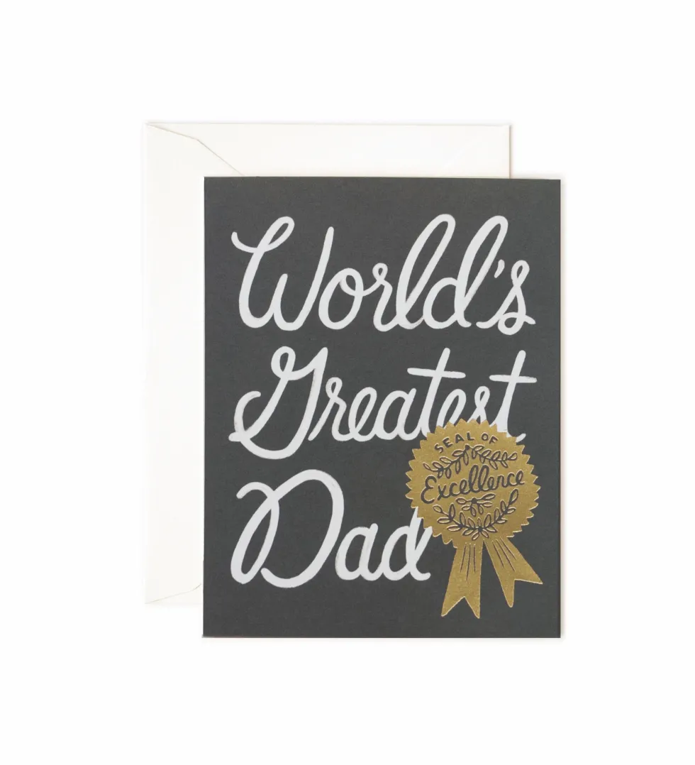 Tarjeta Postal World's Greatest Dad - Rifle Paper Co